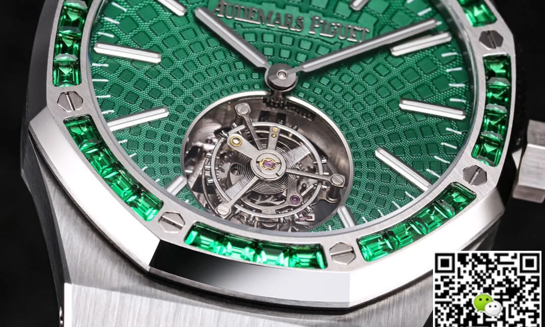 Audemars Piguet Royal Oak Tourbillon 26532IC.EE.1220TI.01 R8 Factory 1:1 Best Edition Replica Watch Silver Strap
